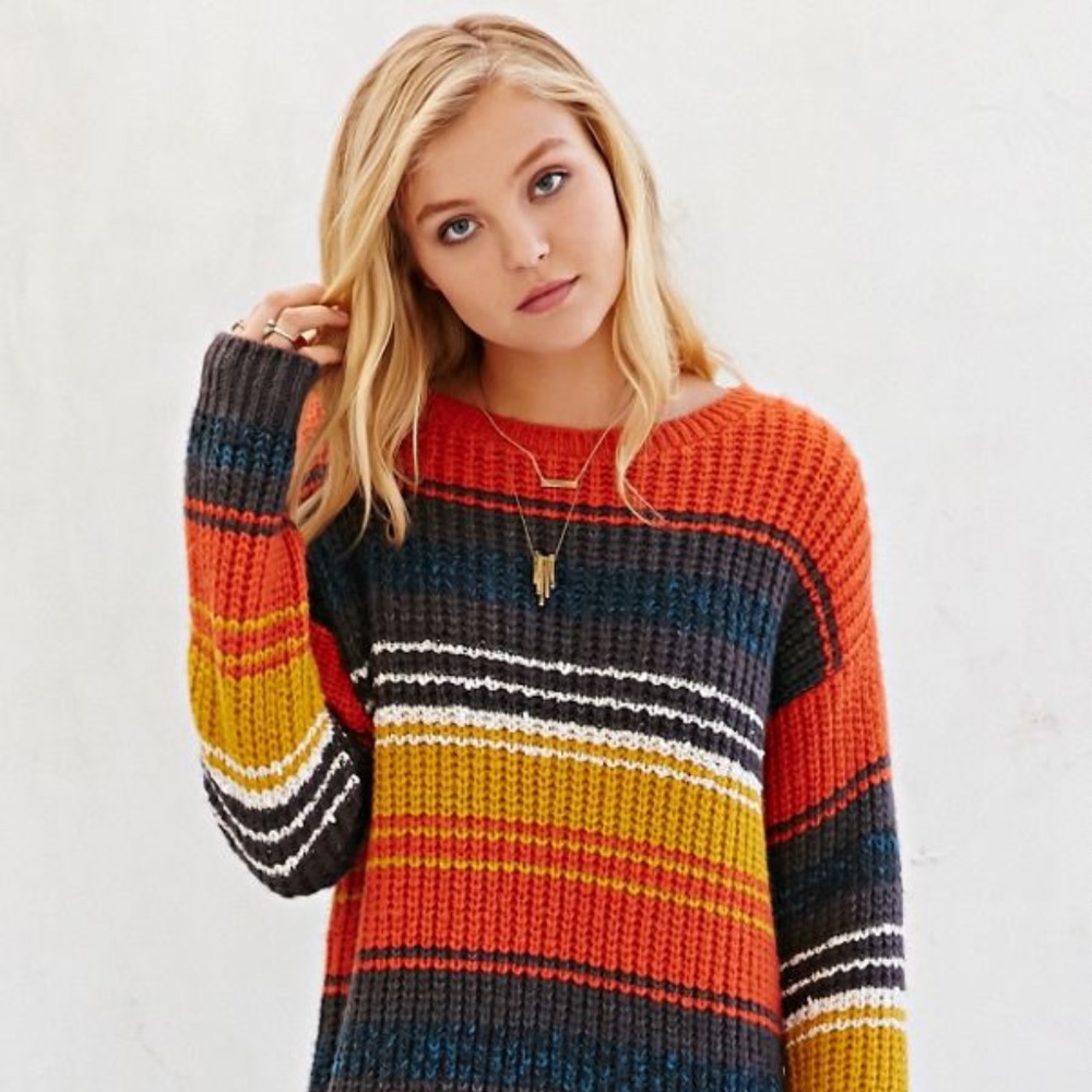 Urban Outfitters BDG Striped Boyfriend Sweater